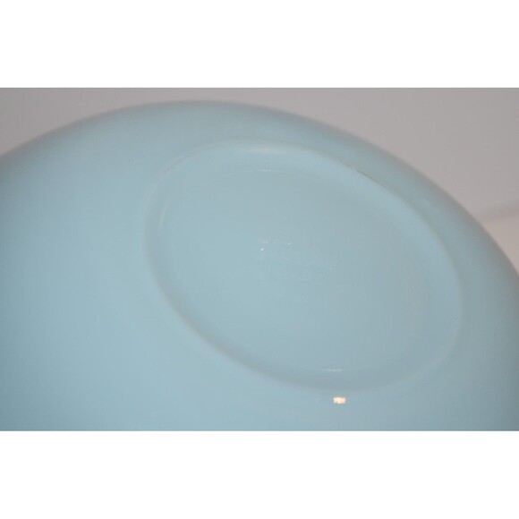 Vtg Fire King Turquoise Delphite Blue 8" Glass Serving Bowl vegetable - Picture 6 of 7